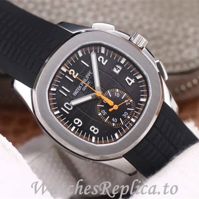 Patek Philippe Replica Aquanaut 5968A-001 Rubber strap 40MM - WatchesReplica.is
