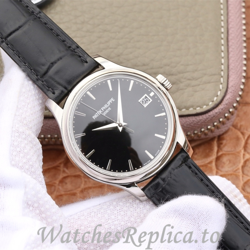 Patek Philippe Replica Calatrava 5227 Leather strap 39MM - WatchesReplica.is