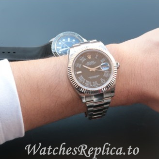 Swiss Rolex Datejust Replica 116334 Stainless steel strap 41MM - WatchesReplica.is