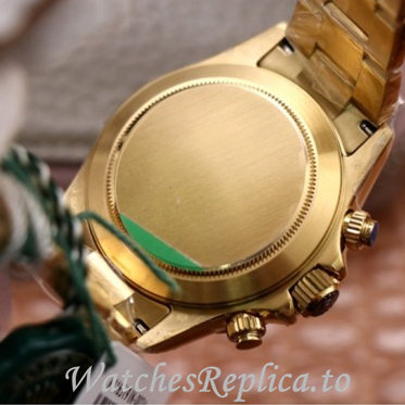 Swiss Rolex Daytona Replica 116519 Yellow Gold strap 40MM - WatchesReplica.is