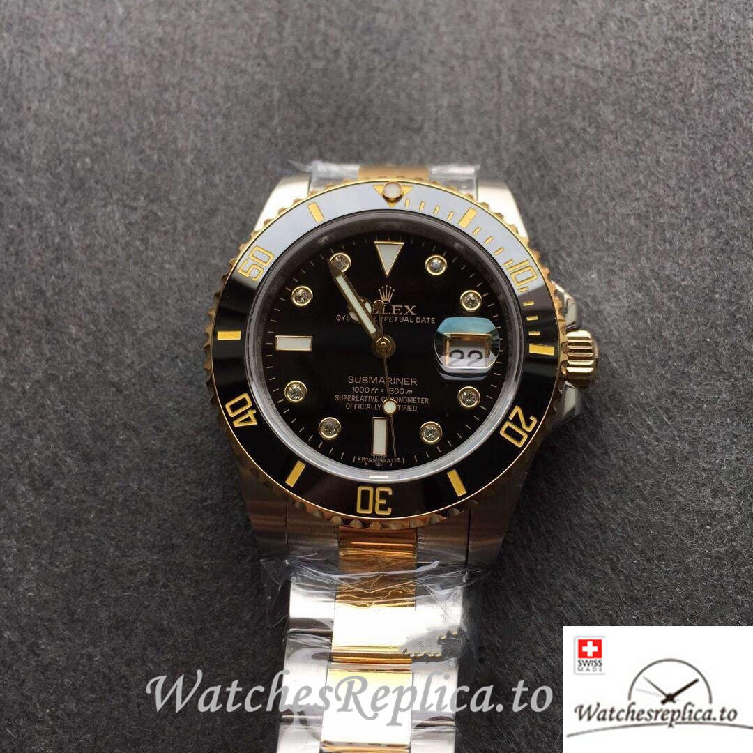 Swiss Rolex Submariner Replica 116613 Stainless steel strap 40MM - WatchesReplica.is