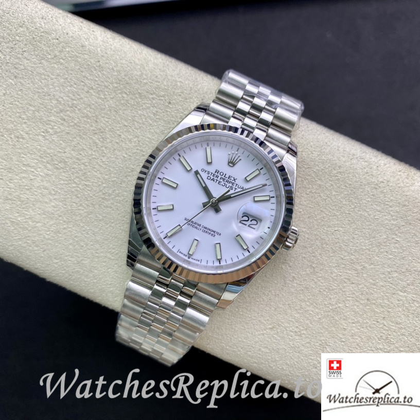 Swiss Rolex Datejust 126233 Replica Stainless steel strap 36MM - WatchesReplica.is
