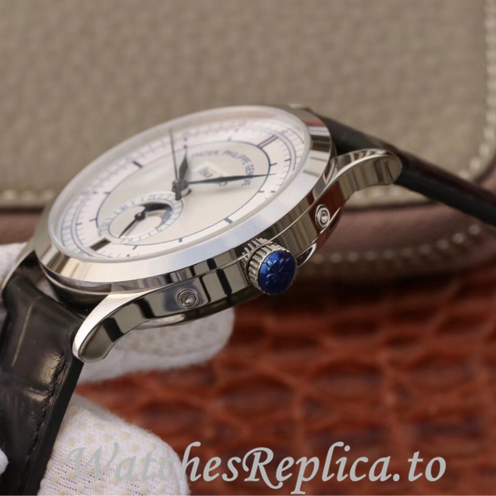 Patek Philippe Replica Complications 5396 Leather strap 38.5MM - WatchesReplica.is