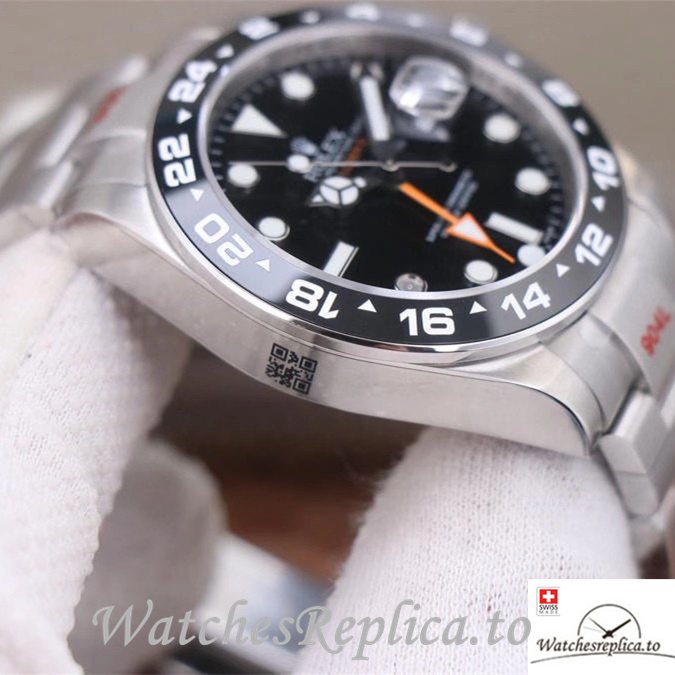 Swiss Rolex Explorer Replica 216570 77210 Stainless steel strap 42MM Black Dial - WatchesReplica.is