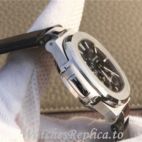 Patek Philippe Replica Nautilus 5712 Leather strap 40MM - WatchesReplica.is