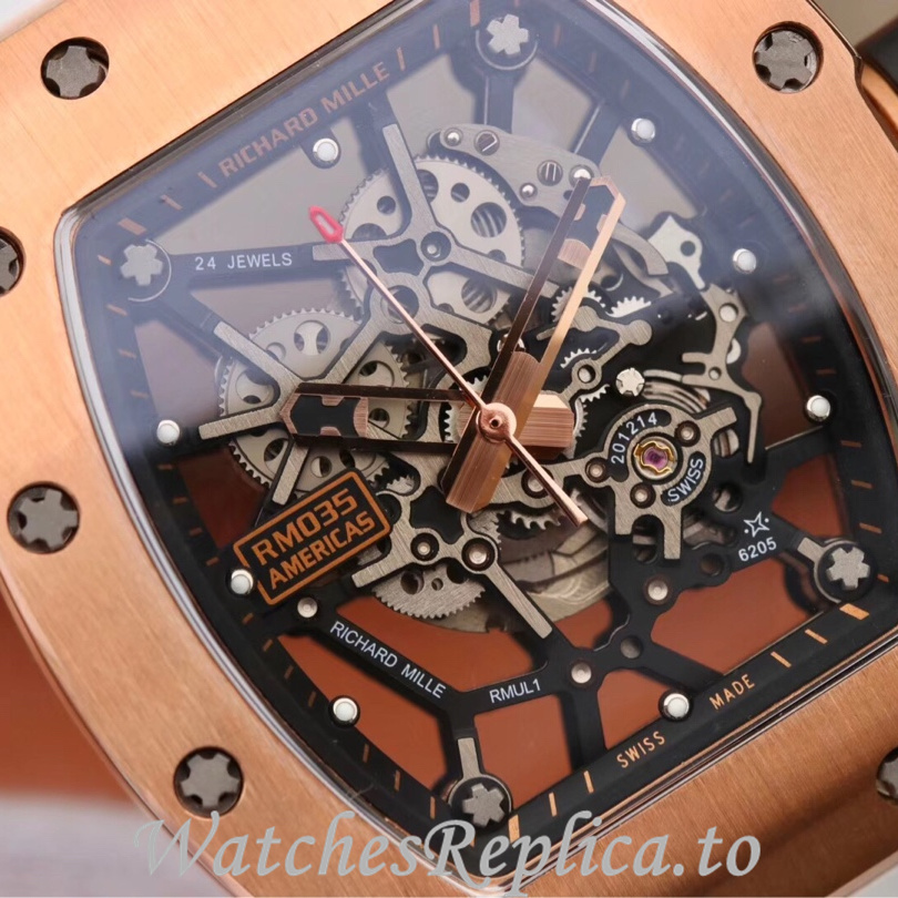 Richard Mille Replica RM035 Rubber strap 50MM - WatchesReplica.is