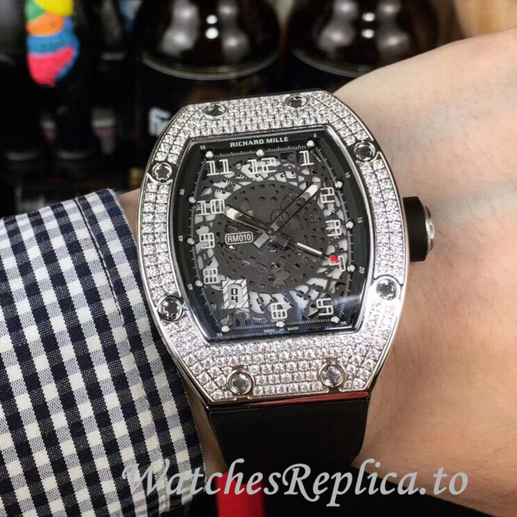 Richard Mille Replica RM010 Rubber strap 49MM - WatchesReplica.is