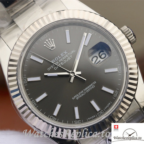 Swiss Rolex Datejust Replica 126334 Stainless steel strap 41MM - WatchesReplica.is