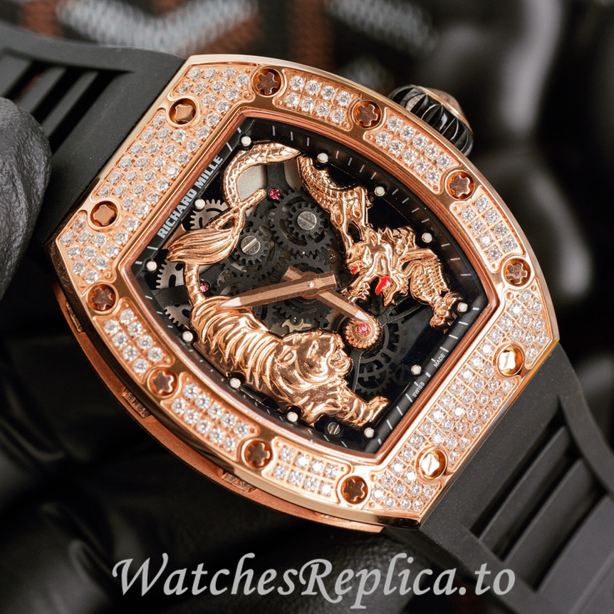 Richard Mille Replica RM51-01 Rubber strap 50MM - WatchesReplica.is