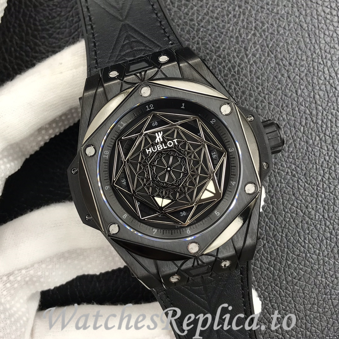 Hublot Replica Big Bang Series Tattoo Rubber strap 45MM - WatchesReplica.is