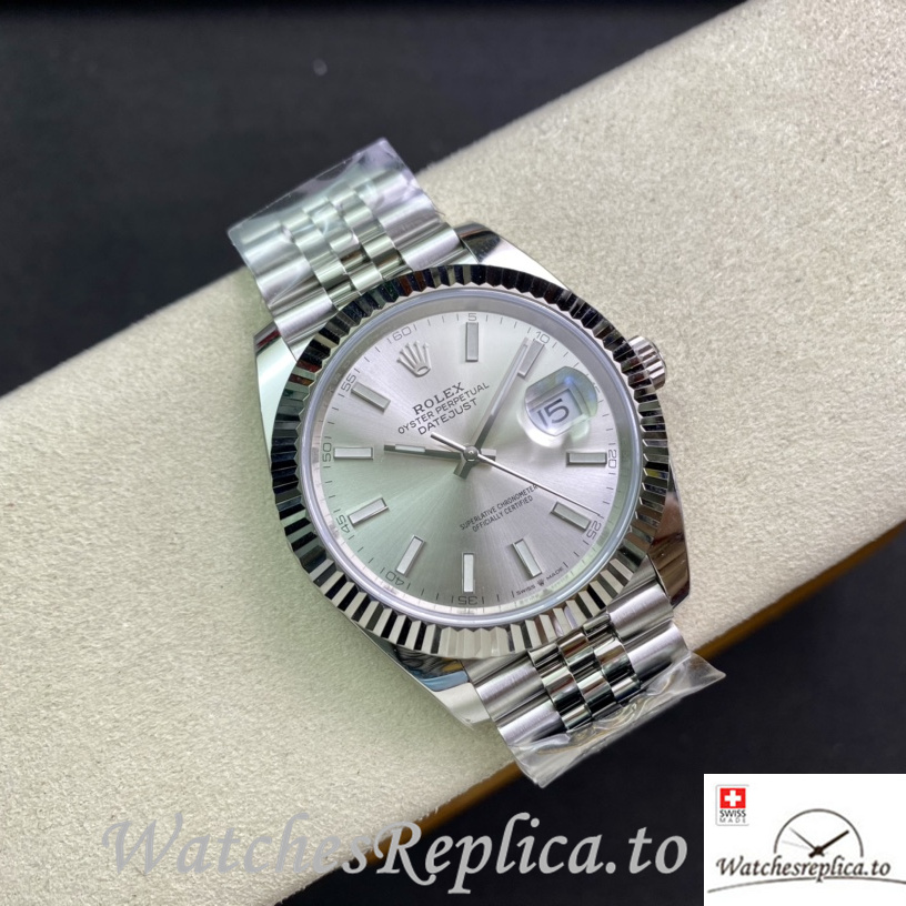 Swiss Rolex Datejust 126334 Replica Stainless steel strap 41MM - WatchesReplica.is