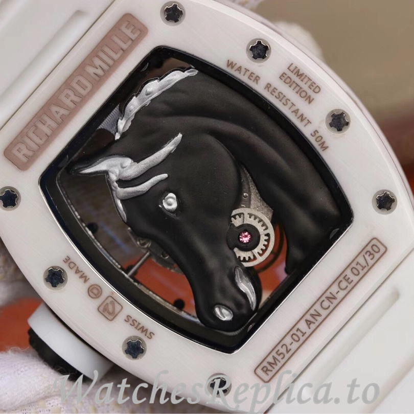 Richard Mille Replica RM52-02 Rubber strap 50MM - WatchesReplica.is