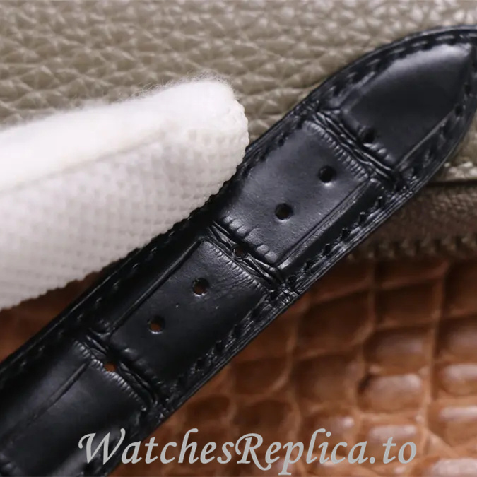 Patek Philippe Replica Complications Leather Rubber strap 42MM - WatchesReplica.is