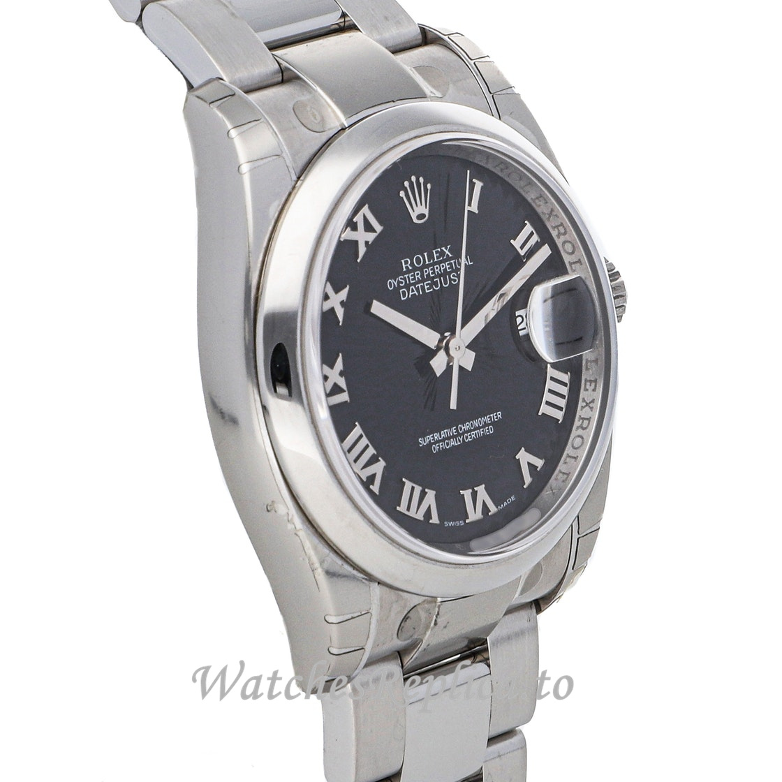 Replica Rolex Datejust 116200 36MM Black Dial Mens Watch - WatchesReplica.is