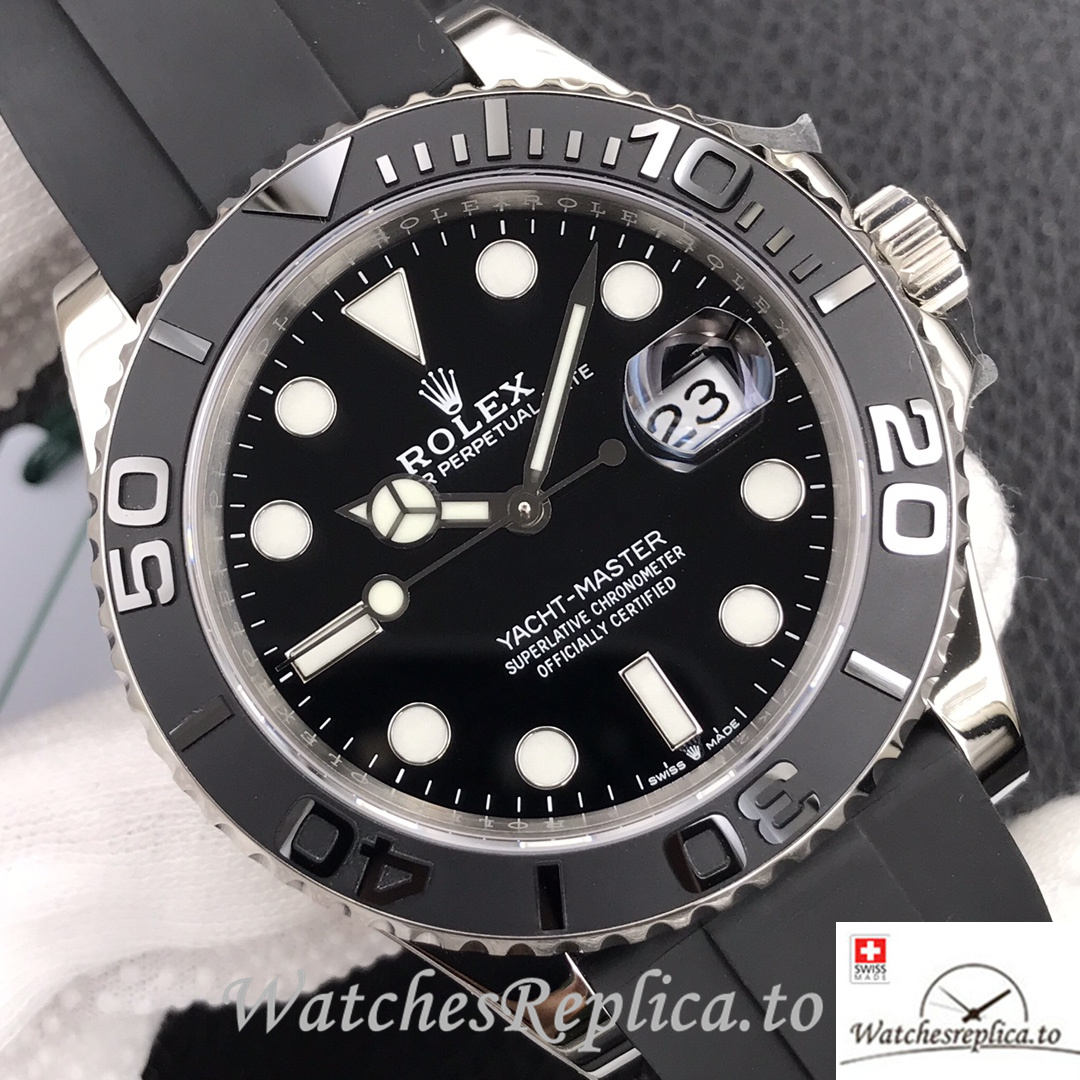 Swiss Rolex Yacht Master Replica 226659 Rubber strap 42MM - WatchesReplica.is