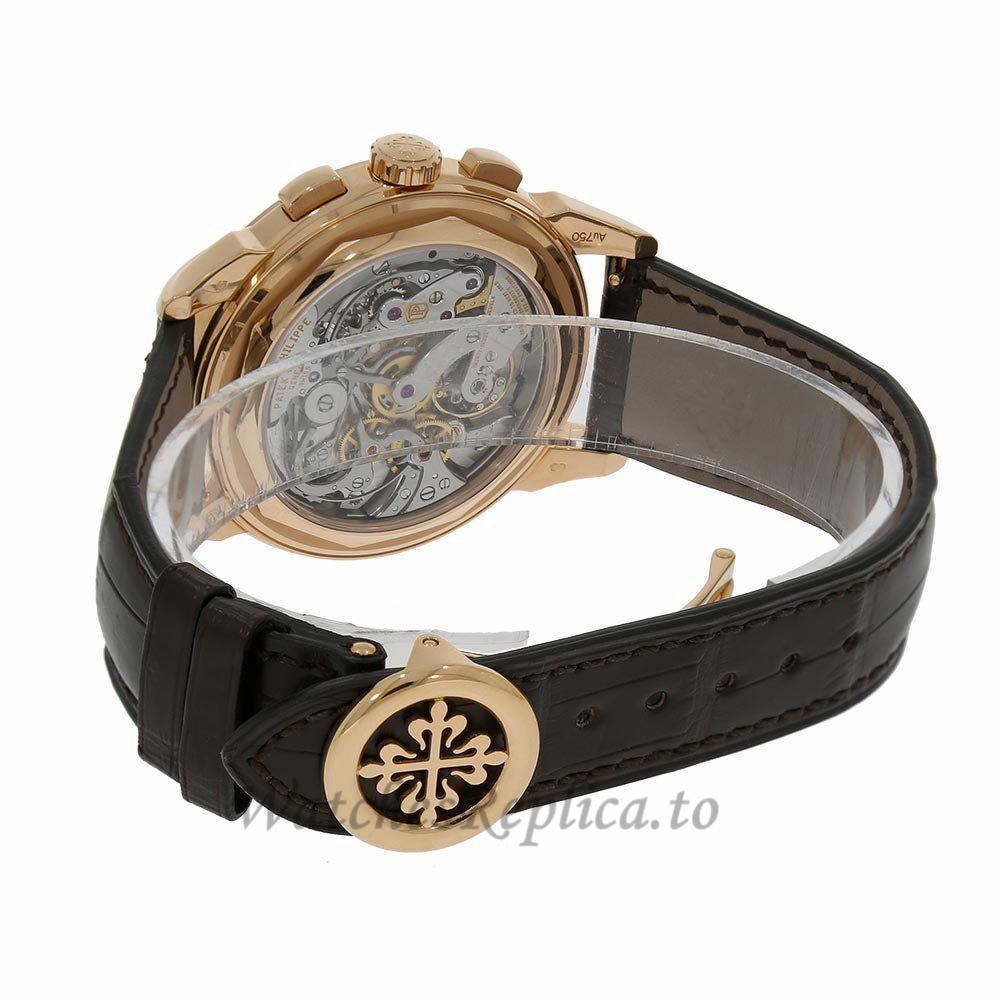 Patek Philippe Replica Grand Complications Rose Gold Perpetual Calendar Chronograph 41MM Watch 5270R - WatchesReplica.is
