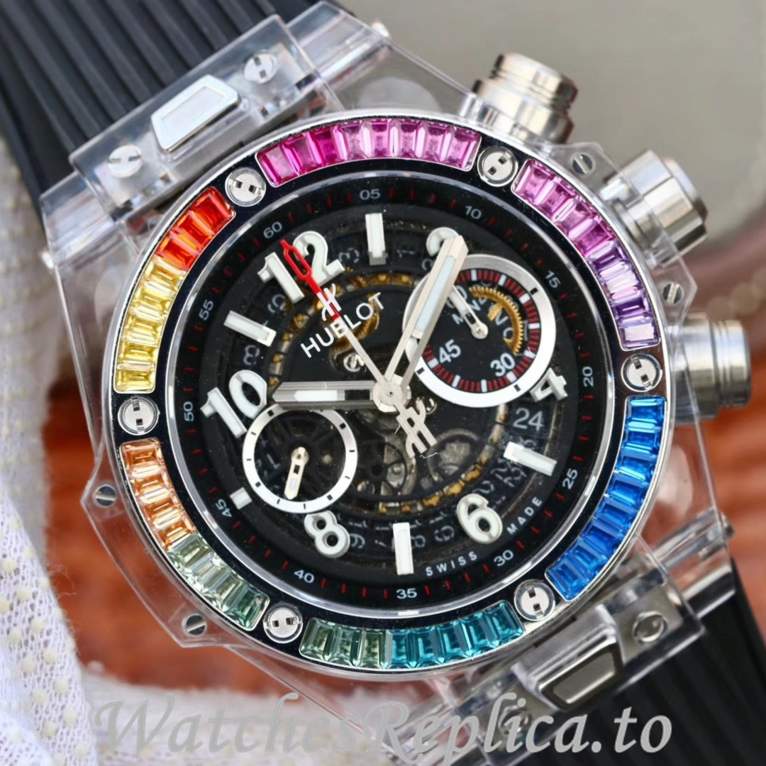 Hublot Replica 411.JX.4802.RT Rubber strap 45MM - WatchesReplica.is
