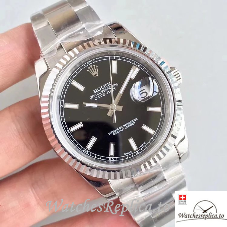 Swiss Rolex Datejust Replica 116234 Stainless steel strap 36MM - WatchesReplica.is