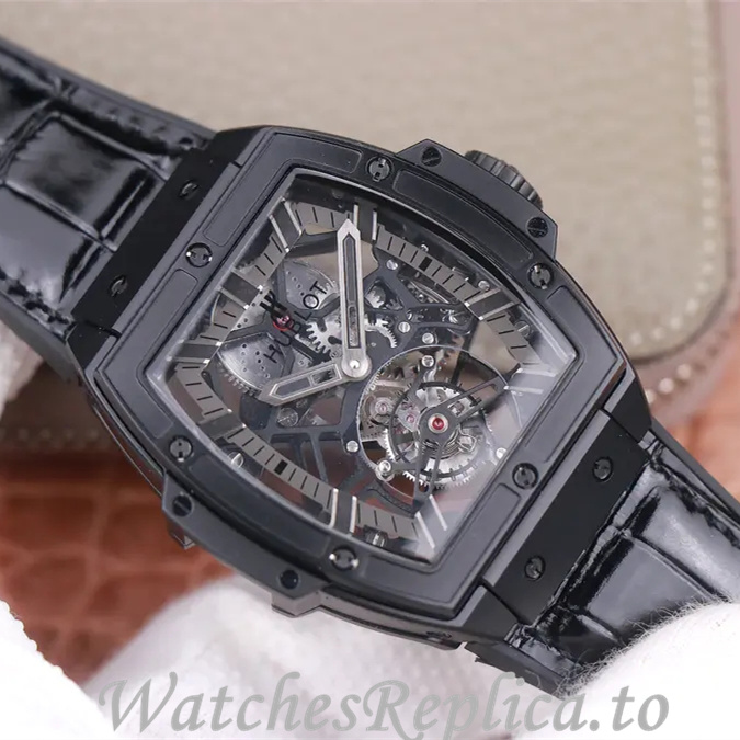 Hublot Replica MASTERPIECE Series Leather strap 45MM - WatchesReplica.is
