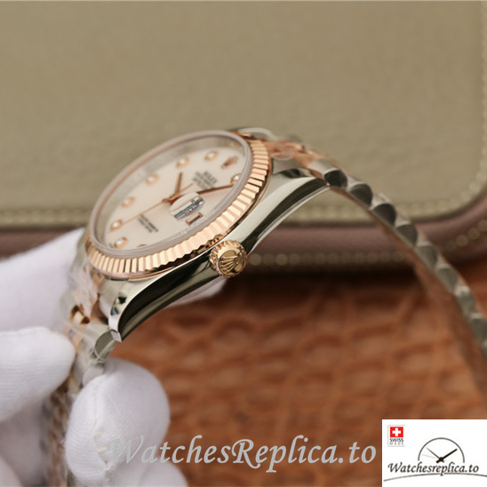 Swiss Rolex Datejust Replica 116231-0097 Stainless steel strap 36MM - WatchesReplica.is