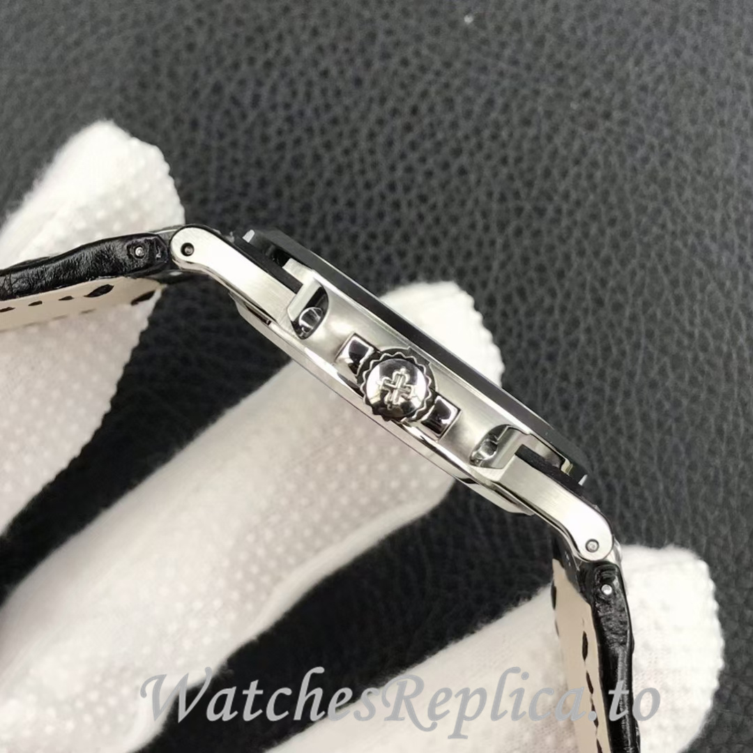 Patek Philippe Replica Nautilus 5711 Leather strap 40MM - WatchesReplica.is