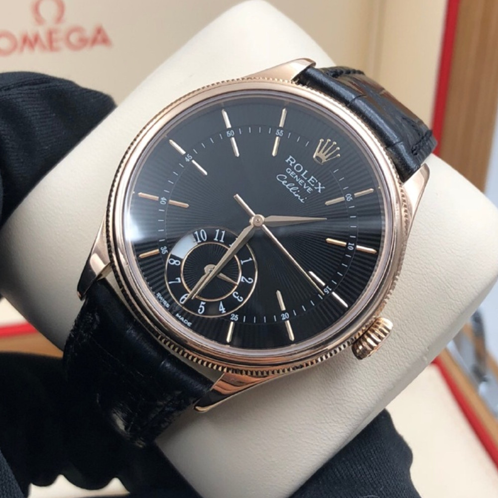 Rolex Cellini Black Dial 50525 39 MM - WatchesReplica.is