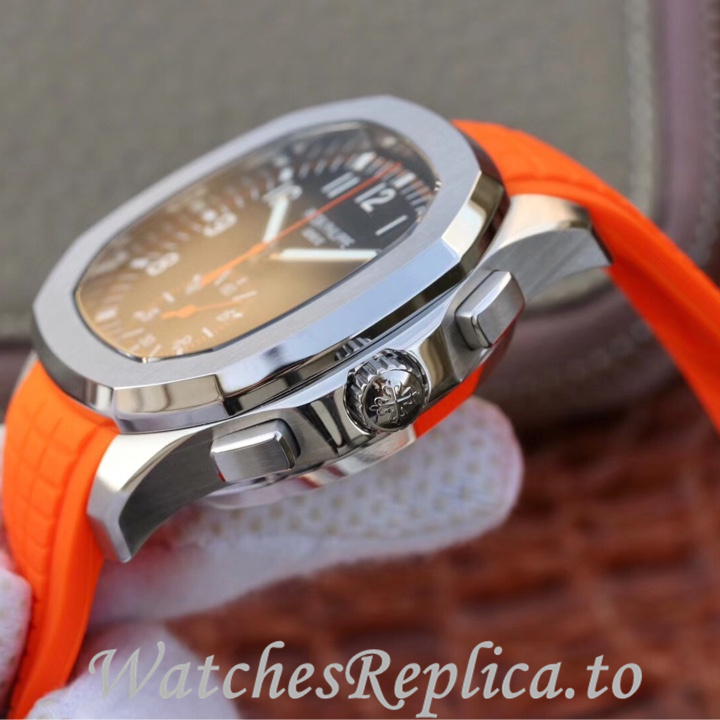 Patek Philippe Replica Aquanaut 5968A-001 Rubber strap 42.2MM - WatchesReplica.is