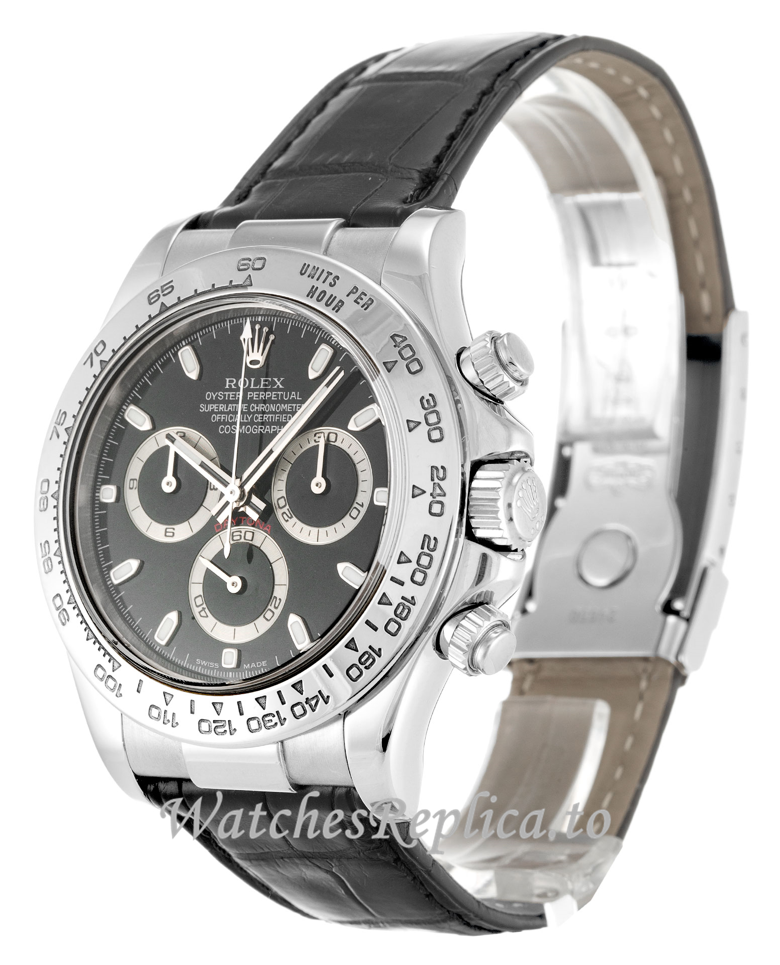 Rolex Daytona Black Dial 116519 - WatchesReplica.is