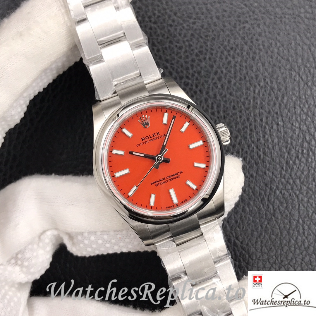 Swiss Rolex Oyster Perpetual Replica 277200 Stainless steel strap 31MM - WatchesReplica.is