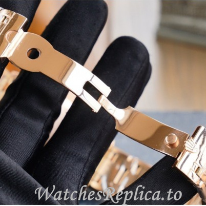 Swiss Rolex Day Date Replica 218238 Rose Gold strap 40MM - WatchesReplica.is