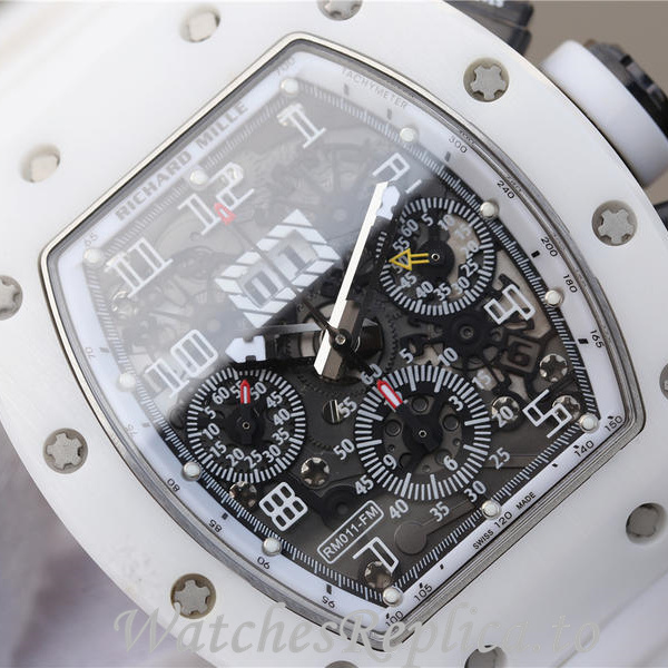 Richard Mille Replica RM011 Rubber strap 50MM - WatchesReplica.is