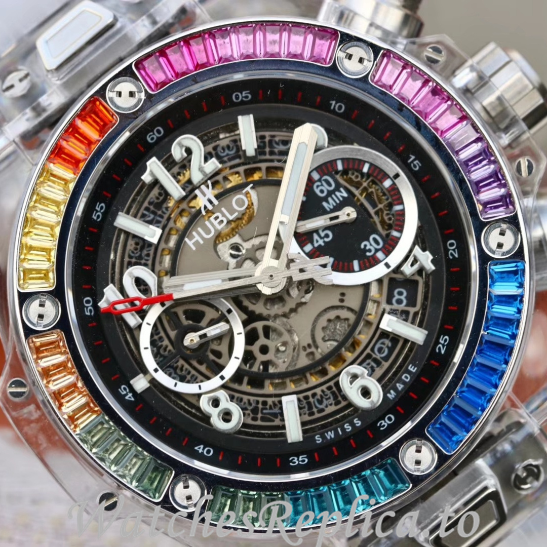 Hublot Replica 411.JX.4802.RT Rubber strap 45MM - WatchesReplica.is