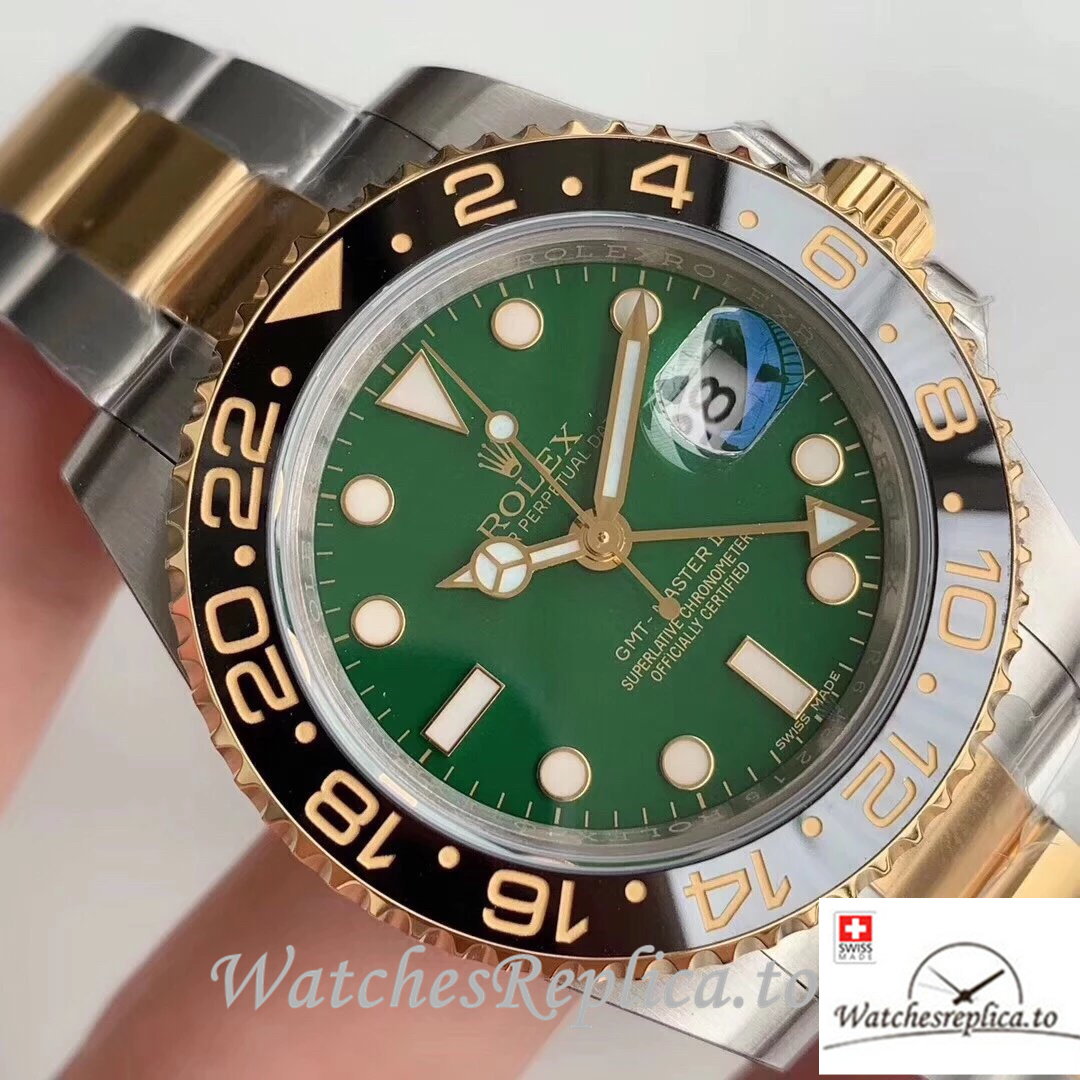 Swiss Rolex GMT-Master Replica 116713 Stainless steel strap 40MM - WatchesReplica.is