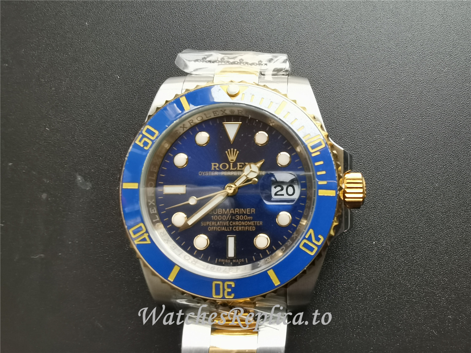 Swiss Rolex Submariner Date Replica 116613LB Blue Bezel 40MM - WatchesReplica.is