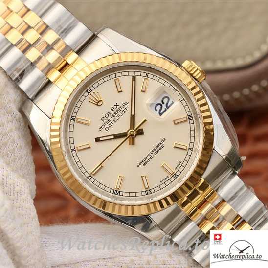 Swiss Rolex Datejust 126233-0019 Stainless steel strap 36MM - WatchesReplica.is