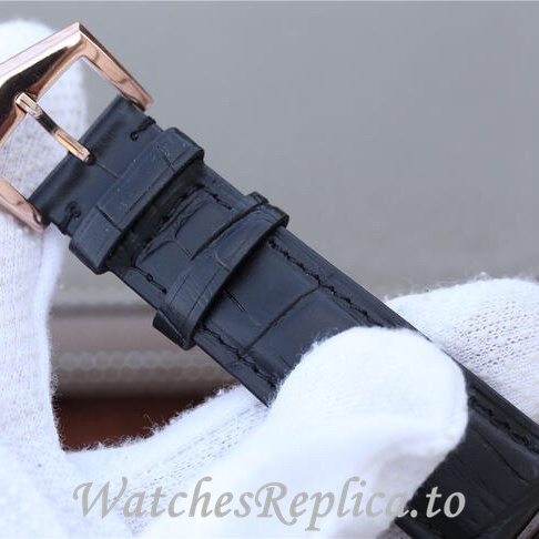 Patek Philippe Replica Complications 5205G-001 Leather strap 40MM - WatchesReplica.is