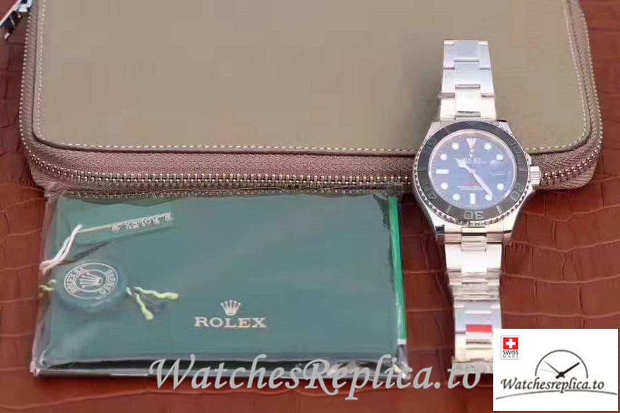 Swiss Rolex Yacht Master Replica 116622 004 Black Bezel 40MM - WatchesReplica.is