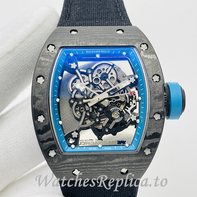 Richard Mille Replica RM055 Canvas strap 50MM - WatchesReplica.is