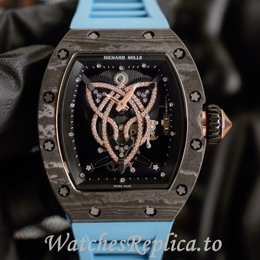 Richard Mille Replica RM019 Rubber strap 50MM - WatchesReplica.is