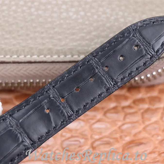 Patek Philippe Replica Complications Leather strap 42MM - WatchesReplica.is