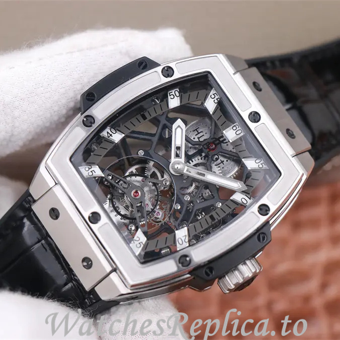 Hublot Replica MASTERPIECE Series Leather strap 45MM - WatchesReplica.is