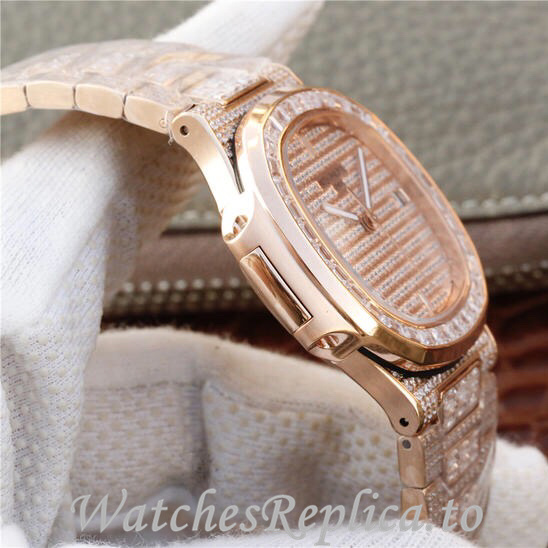 Patek Philippe Replica Nautilus 5719 Rose Gold strap 40MM - WatchesReplica.is