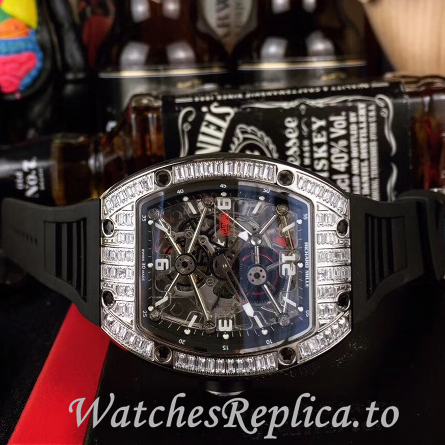 Richard Mille Replica RM012 Rubber strap 50MM - WatchesReplica.is