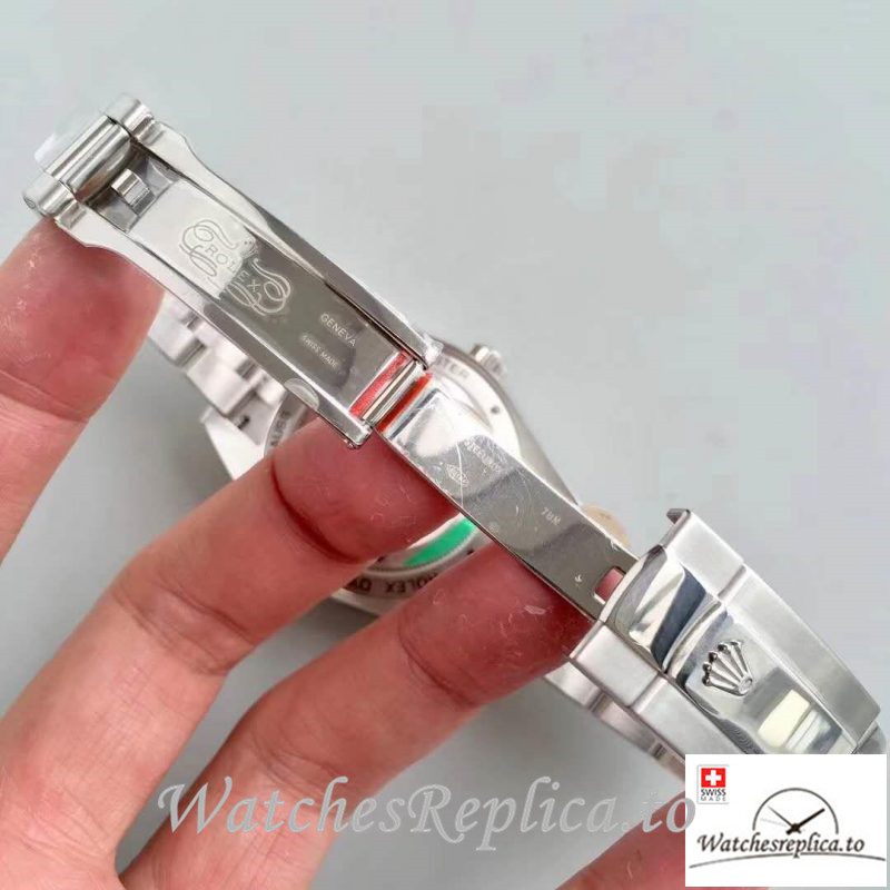 Swiss Rolex Milgauss Replica 116400GV 001 Silver Bezel 40MM - WatchesReplica.is
