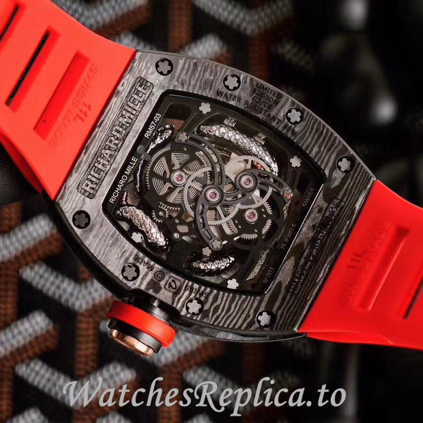 Richard Mille Replica RM57-03 Rubber strap 50MM - WatchesReplica.is