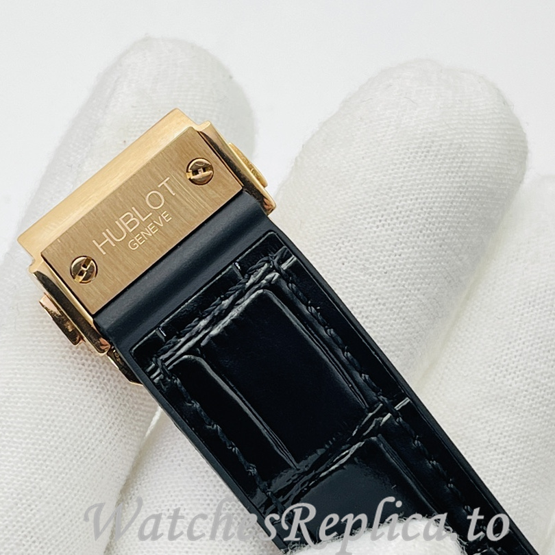 Hublot Replica Big Bang Sang Bleu Leather strap 42MM - WatchesReplica.is