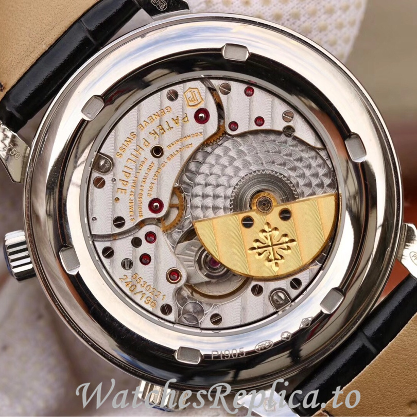 Patek Philippe Replica Complications 5102 Leather strap 43MM - WatchesReplica.is