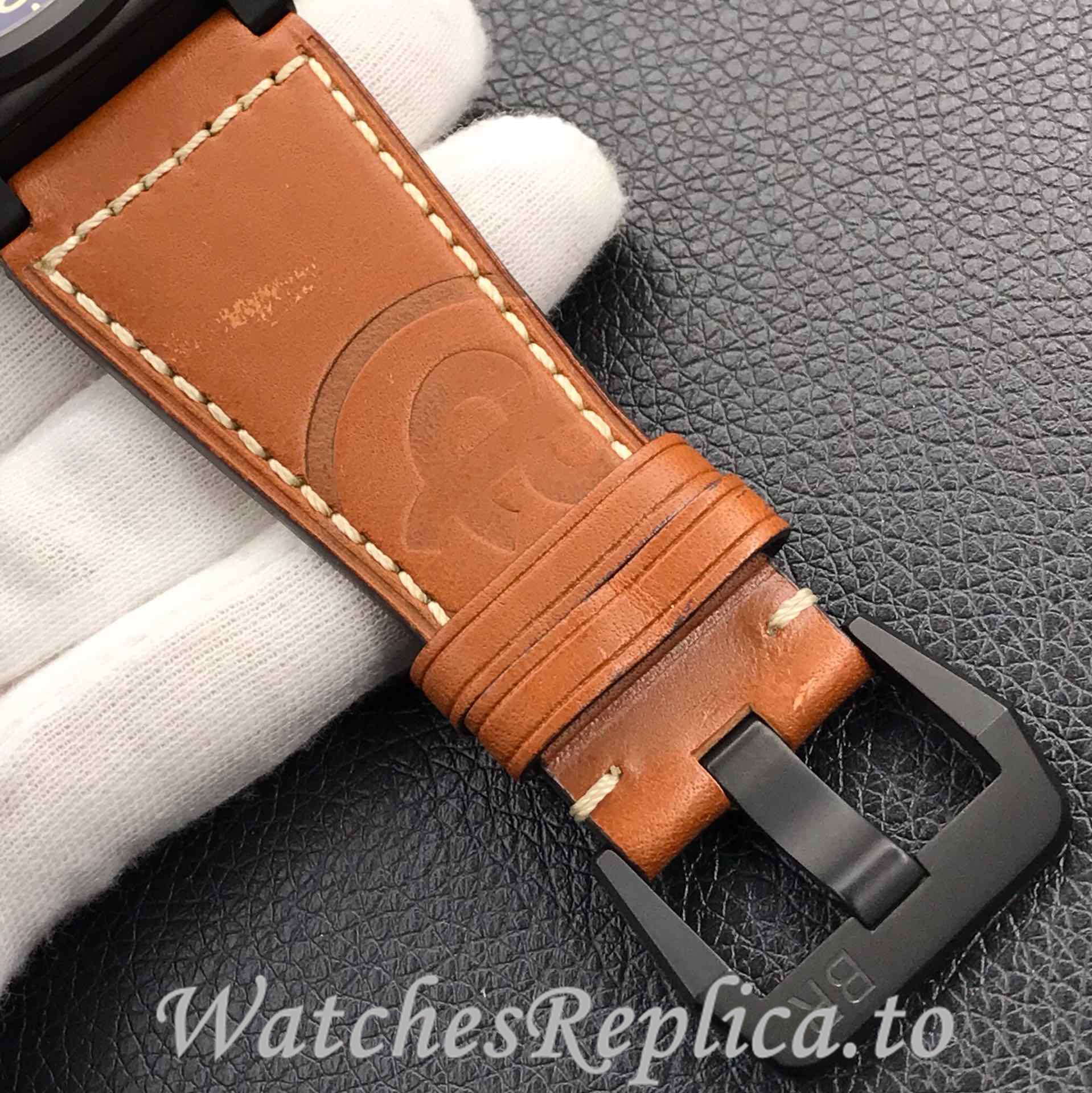 Bell Ross Replica BR 03 BR03-94 Leather strap 42MM - WatchesReplica.is