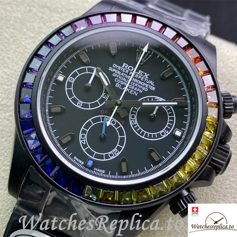 Swiss Rolex Daytona 116598RBOW Replica Stainless steel strap 40MM - WatchesReplica.is