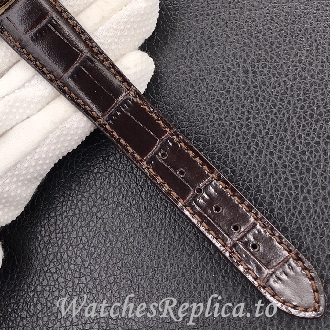 Patek Philippe Replica Calatrava 5153 Leather strap 38MM - WatchesReplica.is